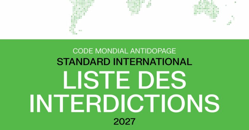 Couverture de la Liste des interdictions 2027 de l’AMA